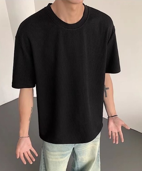 FreeZone tシャツ ポリエステルリブ編みTシャツ メンズ レディース
