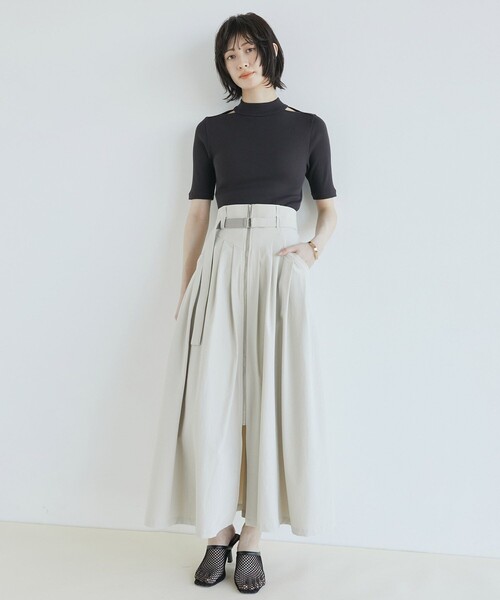 UNITED TOKYO｜ボンディングフレアスカート ｜size1 UNITED TOKYO スカート アイリスジャガードフレアスカート
