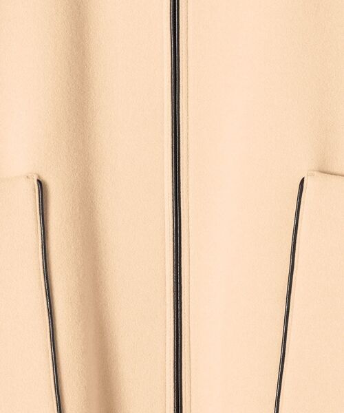 「SHIPS any」 ノーカラーコート 38 クリーム レディース_画像4