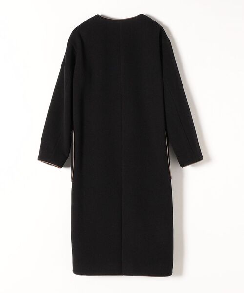 「SHIPS any」 ノーカラーコート 38 クリーム レディース_画像5