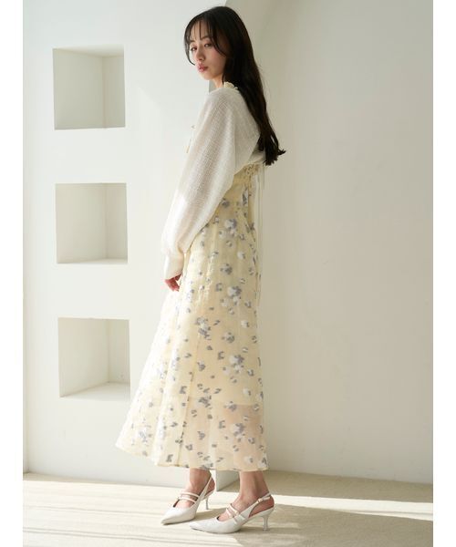 【美品】SNIDEL シアーボレロカーディガン アイボリー シアーボレロカーディガン(カーディガン)｜トップス｜SNIDEL