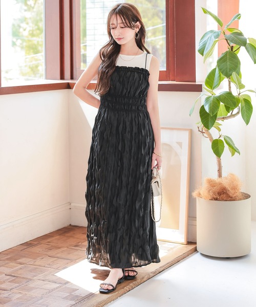 ワンピース Kima fifth ワンピース ロングキャミワンピース「低身長向けサイズ