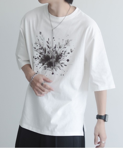 「epnok」 半袖Tシャツ MEDIUM ホワイト メンズ