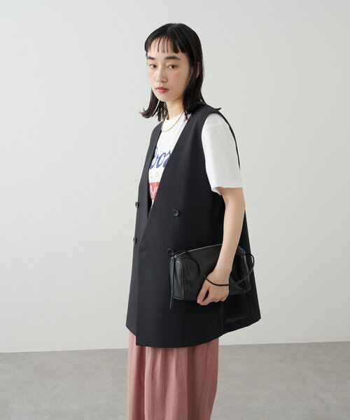 ベスト ジレ ノーカラージレ / 1215155204 レディース Omekashi ベスト ジレ ノーカラージレ レディース : ZOZOTOWN