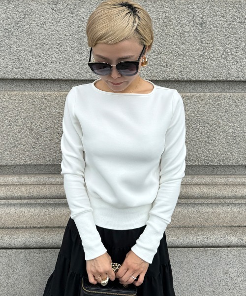 「JENNE」 長袖カットソー MEDIUM ホワイト レディース