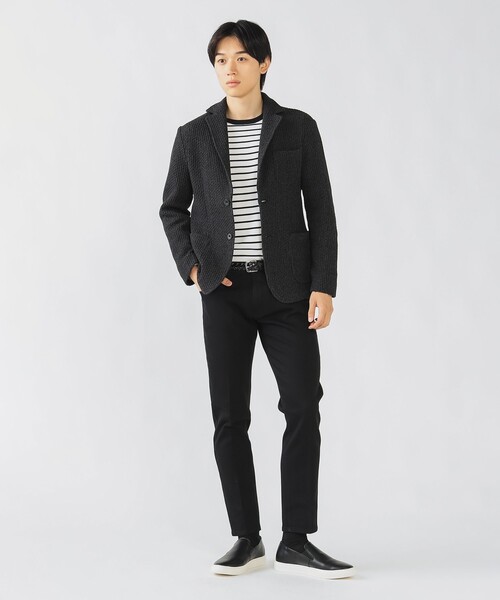 BEAMS HEART ジャケット テーラードジャケット ハニカムニット