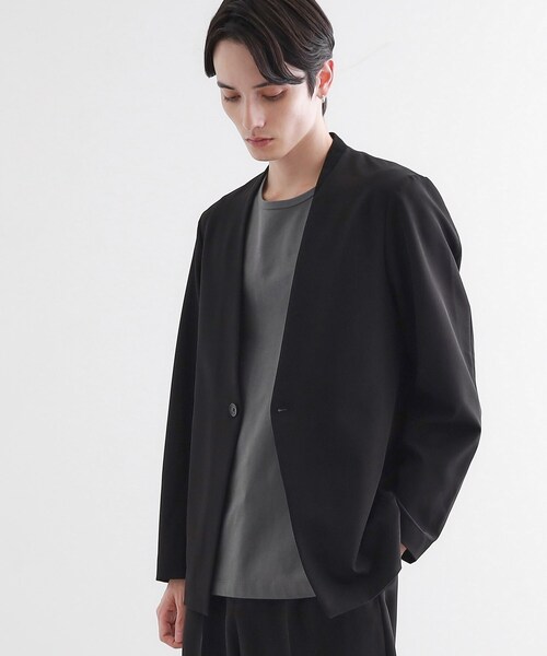 【新品】MBスタンダード　ノーカラージャケット　ブラック　M MBスタンダード ノーカラージャケット | MB -there is a reason