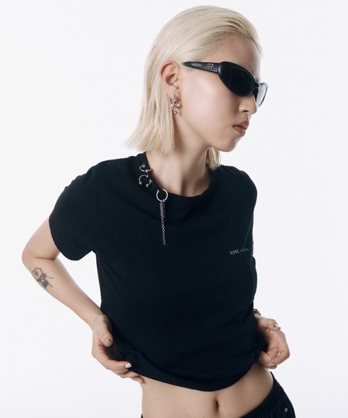 JOSE MOON LOGO MINI T-SHIRT/ロゴミ二Tシャツ JOSE MOON LOGO MINI T-SHIRT(F WHITE): TOPSjosemoon