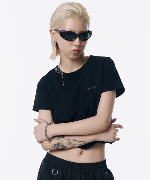 JOSE MOON LOGO MINI T-SHIRT/ロゴミ二Tシャツ JOSE MOON LOGO MINI T-SHIRT(F WHITE): TOPSjosemoon