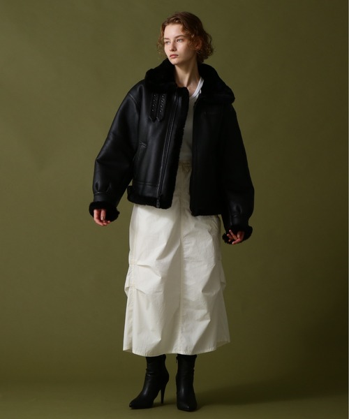 AVIREX（アヴィレックス） ムートンコート ボアコート 「WOMAN」B-3
