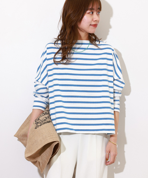 「Traditional Weatherwear」 長袖カットソー SMALL サックスブルー レディース