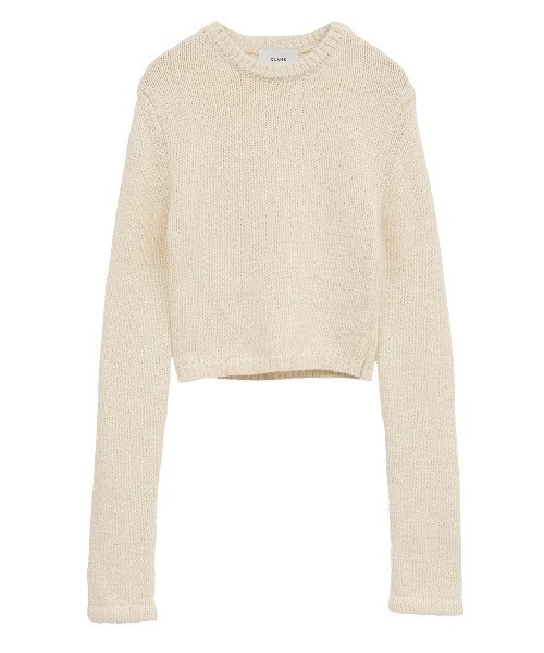 ニット セーター CLANE/クラネ/COTTON SHORT KNIT TOPS レディース メンズ