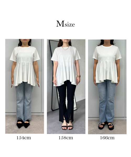 「prose verse」 半袖カットソー MEDIUM ブラック レディース