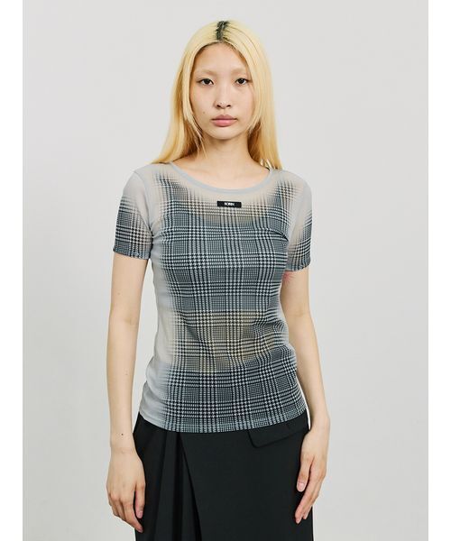 SORIN（ソリン） tシャツ Sheer Check 2Way Top/シアーチェック 2WAY