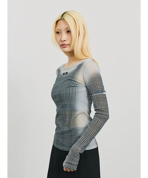 SORIN（ソリン） tシャツ Sheer Check 2Way Top/シアーチェック 2WAY