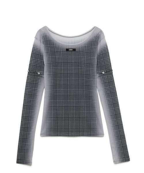 SORIN（ソリン） tシャツ Sheer Check 2Way Top/シアーチェック 2WAY
