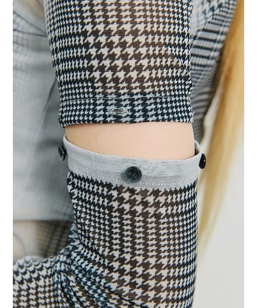SORIN（ソリン） tシャツ Sheer Check 2Way Top/シアーチェック 2WAY