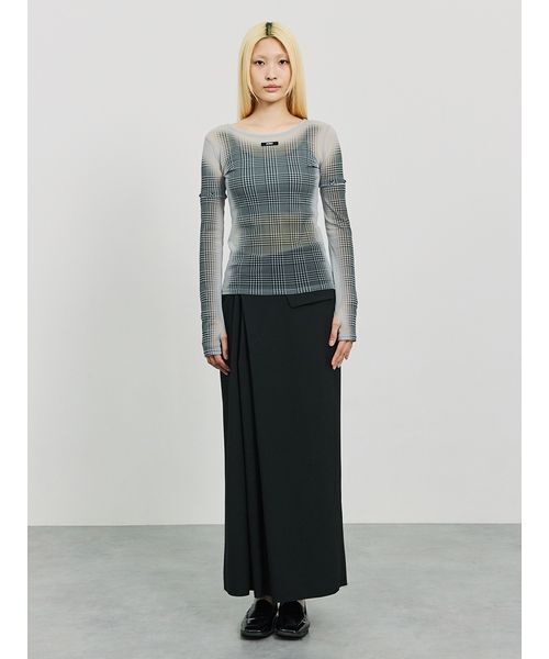 SORIN（ソリン） tシャツ Sheer Check 2Way Top/シアーチェック 2WAY