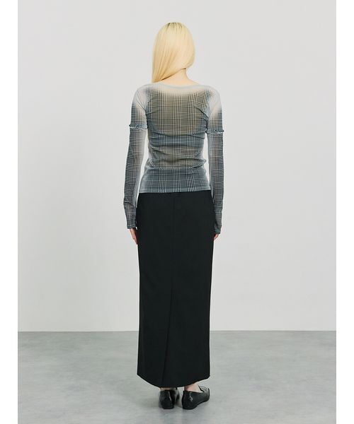 SORIN（ソリン） tシャツ Sheer Check 2Way Top/シアーチェック 2WAY