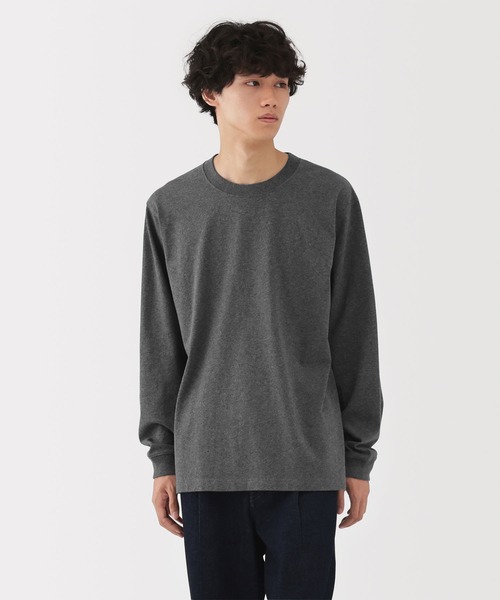 NUMBER (N)INE☆ジョージ期☆Vネック長袖Tシャツ☆４☆グレー☆美品 無印良品（MUJI） tシャツ 紳士 洗いざらし太番手クルーネック長袖T