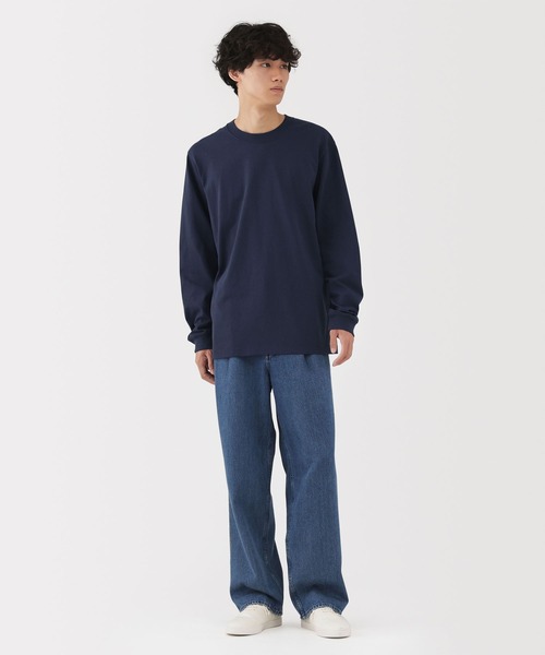メンズTシャツ　19枚　まとめ売り セール】紳士 洗いざらし太番手ボートネック九分袖Tシャツ（Tシャツ