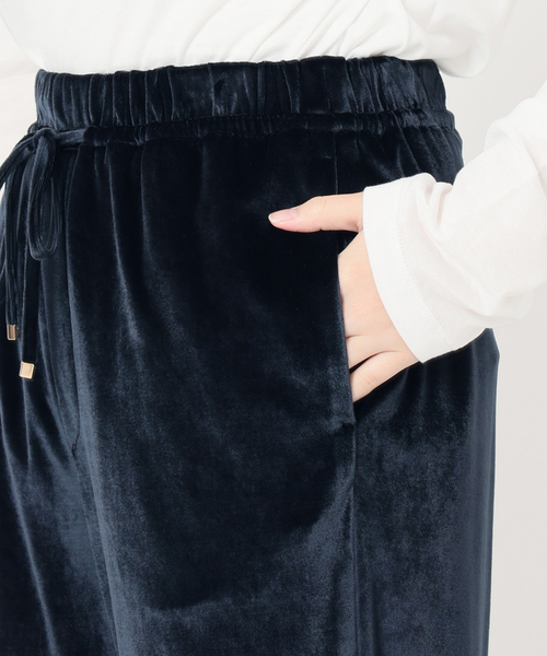 IENA（イエナ） パンツ ベロアイージーパンツ レディース : ZOZOTOWN