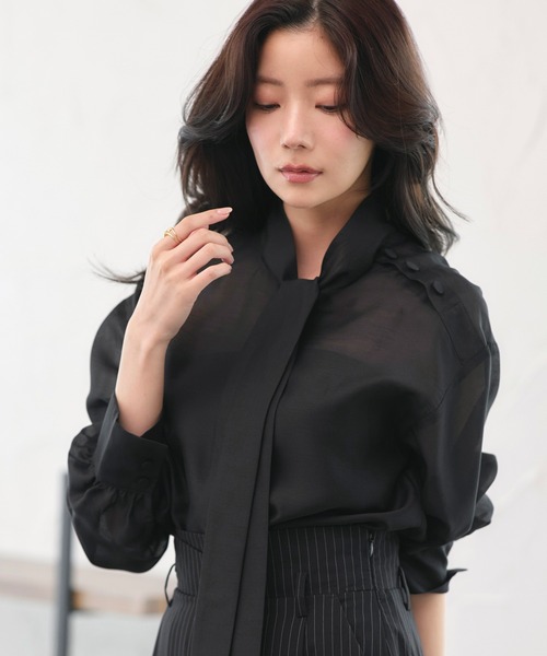 RUIRUE BOUTIQUE（ルイルエブティック） ブラウス シャツ 洗える 