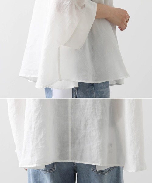 「Gready Brilliant」 長袖シャツ 38 チャコールグレー レディース_画像9