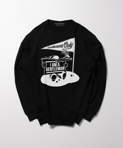 超美品希少メンズA.P.C. ×Liberty別注コラボ　バンダナロゴスウェット LIBERTY CITY（リバティーシティ） トレーナー スウェット 「I AM A