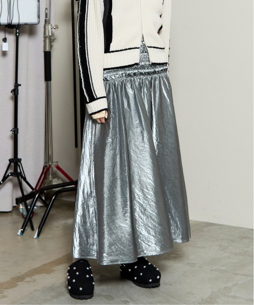 メタリックヤーンボリュームスカートMAISON SPECIAL メゾンスペシャル メタリックヤーンボリュームスカート【MAISON SPECIAL/メゾン