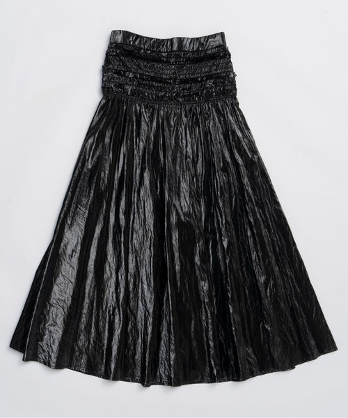 MAISON SPECIAL（メゾンスペシャル） スカート Metallic Flare Skirt