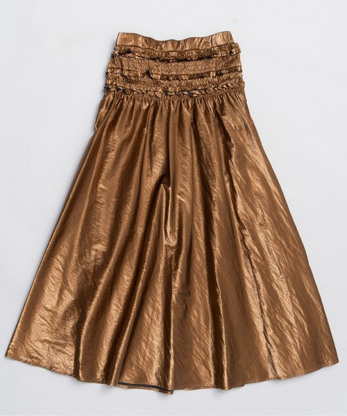 MAISON SPECIAL（メゾンスペシャル） スカート Metallic Flare Skirt