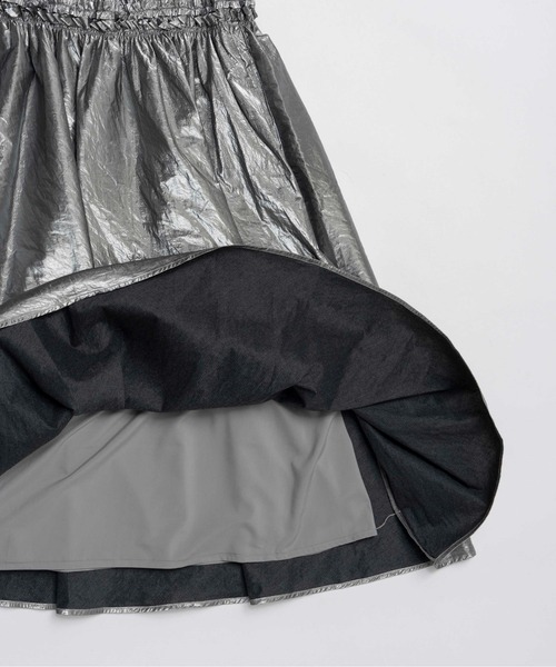 MAISON SPECIAL（メゾンスペシャル） スカート Metallic Flare Skirt