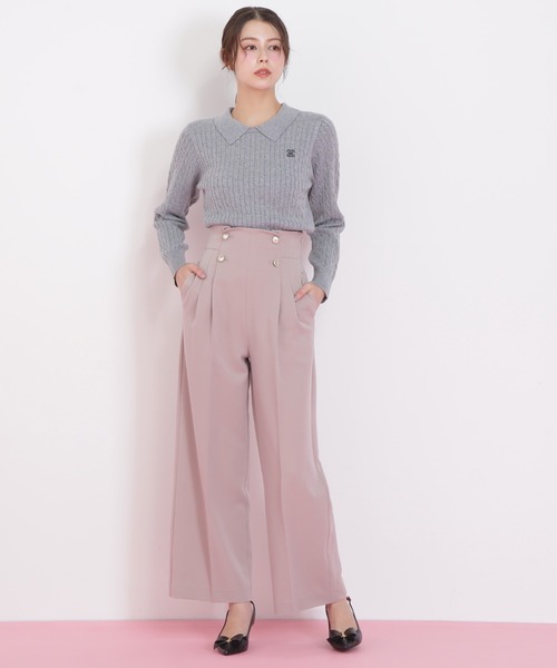 アプ♡衿ビジューレイヤードニット レース衿レイヤードニット | JILL by JILL STUART（ジル バイ ジル