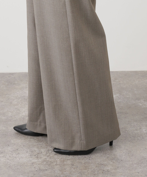 AP STUDIO スラックス パンツ *Effortless Wool Pants レディース