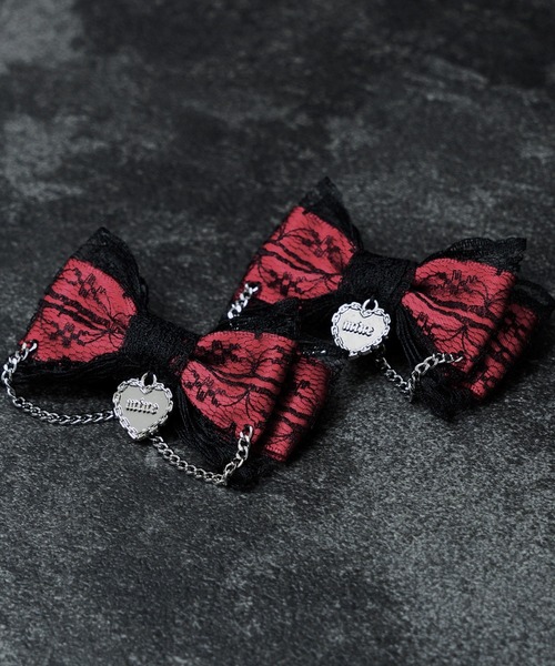 mine by LAFARY ヘアクリップ レースゴシックリボン : ZOZOTOWN Yahoo