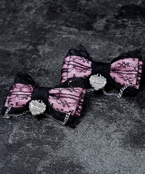 mine by LAFARY ヘアクリップ レースゴシックリボン : ZOZOTOWN Yahoo