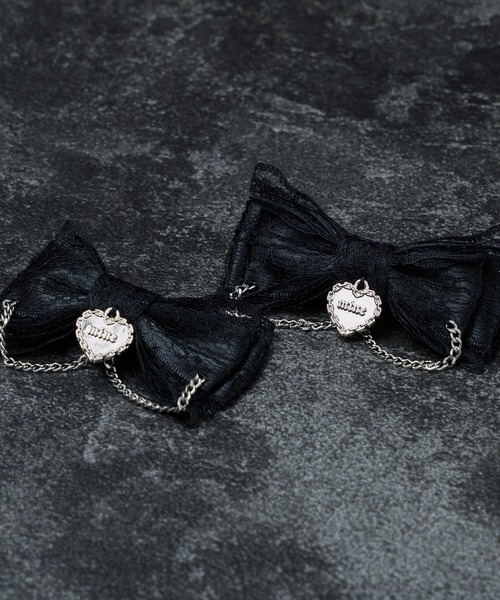 mine by LAFARY ヘアクリップ レースゴシックリボン : ZOZOTOWN Yahoo
