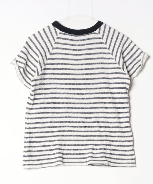 「URBAN RESEARCH DOORS」 ボーダー柄半袖カットソー ONE SIZE ネイビー レディース_画像2