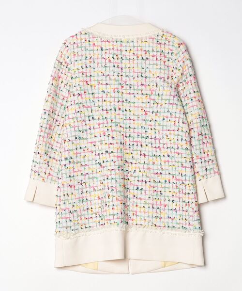 「QUEENS COURT」 ノーカラーコート 2 ベージュ レディース_画像2