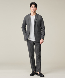 ato　アトウ　ヘリンボーン　セットアップ　総裏　ウール　グレー　46 48 ABAHOUSE GRAY セットアップ 「上下2点SET/WEB限定」ヘリンボーン