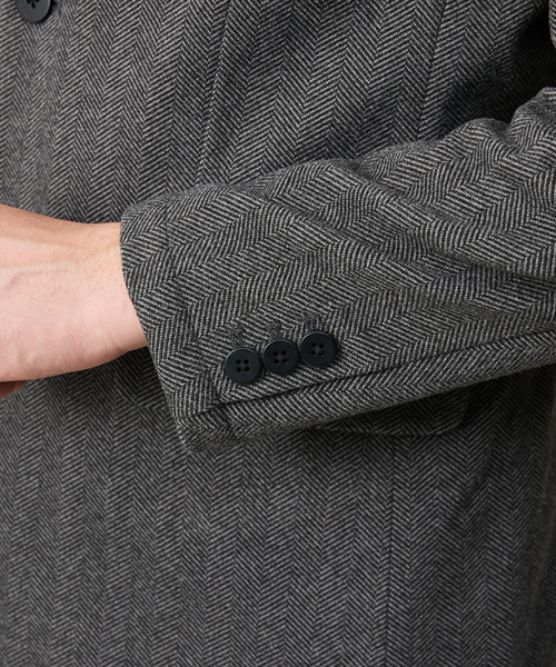 ABAHOUSE GRAY セットアップ 「上下2点SET/WEB限定」ヘリンボーン