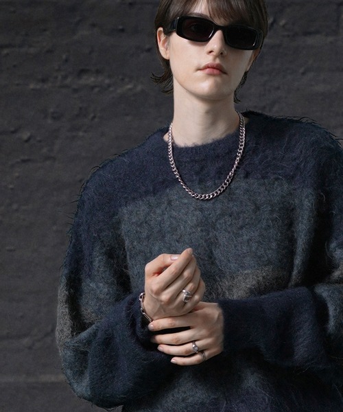 「ENDER PRODUCTS」 長袖ニット M ベージュ メンズ_画像4