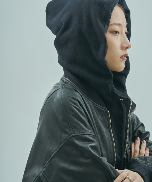 sisii（シシ） ma1 ma-1 (SISII x GENE HEAVENS)LEATHER BIG MA1