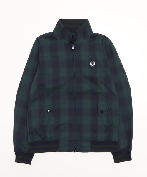 FRED PERRY（フレッドペリー） ブルゾン L グリーン メンズ : ZOZOTOWN
