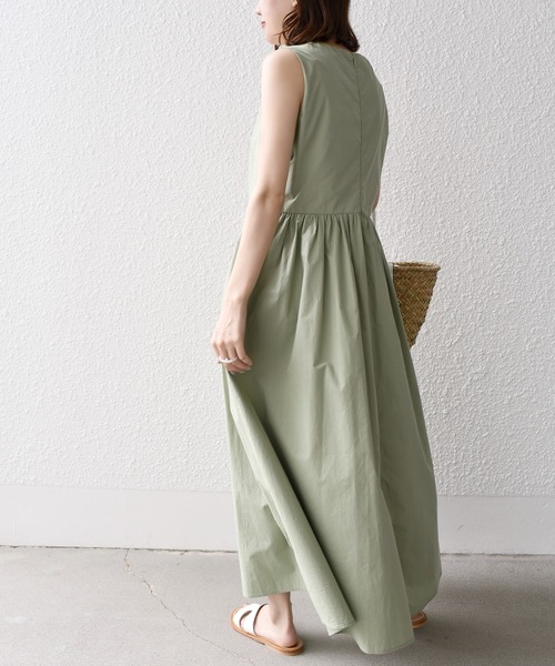 「SHIPS.me」 ノースリーブワンピース - ミント レディース_画像2