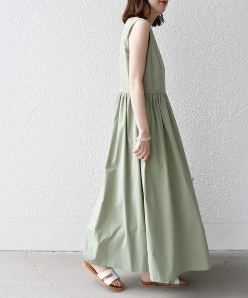 「SHIPS.me」 ノースリーブワンピース - ミント レディース_画像3