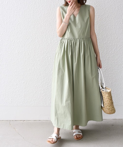 「SHIPS.me」 ノースリーブワンピース - ミント レディース_画像4