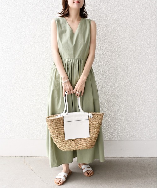 「SHIPS.me」 ノースリーブワンピース - ミント レディース_画像6