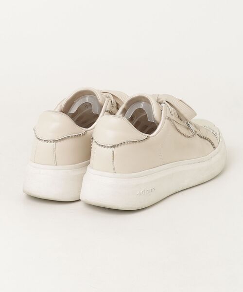 「+diana」 ローカットスニーカー 21.5cm ベージュ レディース_画像2